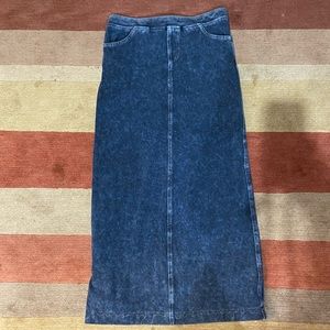 Hardtail denim maxi skirt